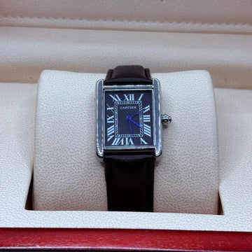 Cartier TANK black with black dial, old money