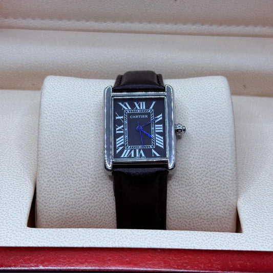 Cartier TANK black with black dial, old money