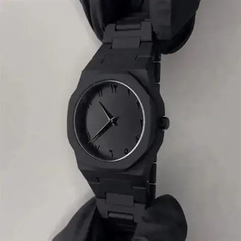 Black Arabic Numeral fiber Luxury Watch
