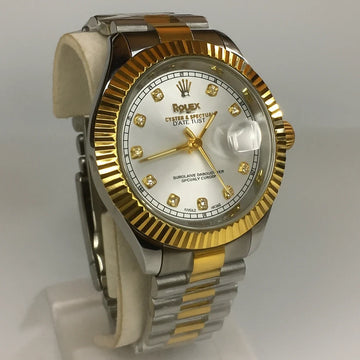 Rolex Luxury Two-Tone Gold & Silver Datejust Watch | Timeless Elegance