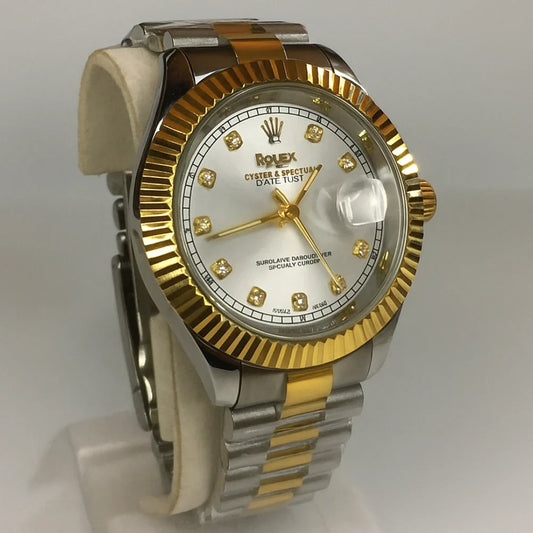 Rolex Luxury Two-Tone Gold & Silver Datejust Watch | Timeless Elegance