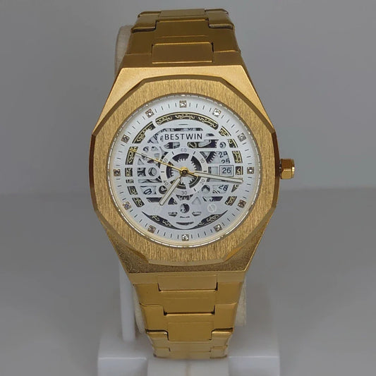 BST Premium Quality With Skelton Dail⌚ Style Meets Precision⌚