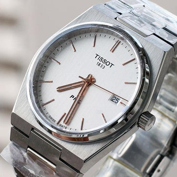 Tissot Prx 1853 Silver with Black and white dail